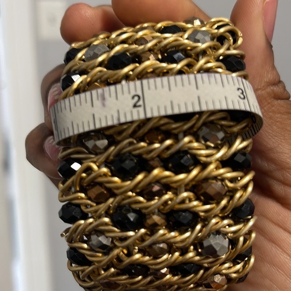 Multi colored jewel stretchy cuff - Picture 6 of 7